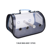 Portable Clear Bird Parrot Transport Cage Breathable Bird Carrier Travel Bag Small Pet Rabbit Guinea Pig Chinchilla Outdoor Bag