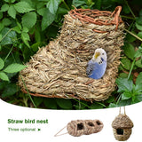11 Styles Birds Nest Bird Cage Natural Grass Egg Cage Bird House Outdoor Decorative Weaved Hanging Parrot Nest Houses