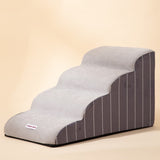 CAWAYI KENNEL PP Cotton Dog Sofa Stairs Pet 2/3/4 Steps Stairs for Small Dogs Cats Ramp Ladder Anti-slip Bed Stairs Pet Supplies