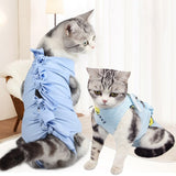Cute Pet Recovery Suit Breathable Cat Surgery Clothing Stretchy Puppy Rehabilitation Weaning Shirts Anti Licking Pet Clothes