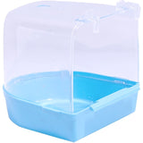 Hanging Bird Bath Cube Parrots Bathtub Bath Shower Box Cage Accessory for Little Bird Canary Budgerigar Cockatiel Lovebird
