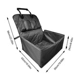 Car Seats For Dogs Detachable Puppy Booster Seats Travel Safety Car Seats Dog Bed With Soft Cushion For Car Washable And