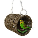 Pet Bed Lovely with Mat Breathable Natural Grass Hammock for Sleeping Bird  Hammock  Pet House