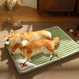 MADDEN Winter Warm Dog Mat Luxury Pad for Small Medium Dogs Plaid Bed for Cats Dogs Fluff Sleeping Removable Washable Pet Beds