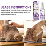 Dog Calming Spray For Cats Dog Calming Spray For Cats Pet Anti-anxiety Liquid Sprays Helps To Relieve Stress Scratching Fighting