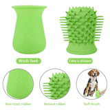 Dog Paw Cleaner Cup Soft Silicone Combs Portable Outdoor Pet towel Foot Washer Paw Clean Brush Quickly Wash Foot Cleaning Buck