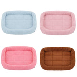 Pet Cat Dog Bed Mat Small Large Dog Kennel Pet Square Plush Dog Bed Puppy House Sleep Pad Pet Accessories