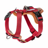 Mysudui No Pull Dog Harness Adjustable Leather Pet Vest for Easy Walking with 2 Leash Clips Small Medium Large Dogs