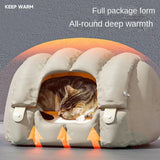 Arch Cat Nest Winter Warm General Non-stick Cat Bed Baby Cat Sofa Sleeping Semi-enclosed Winter Cat House Dog Sleep