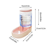 3.8 L Pet Automatic Feeding Bowls Dog Food Feeder Cat Water Feeder Large Capacity Food Water Dispenser Large Capacity Pet Bowls
