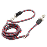 2.6M Hands Free Dog Slip Leash for Running Multifunctional Dog Training Leads Nylon Double Leash for Puppy Small &amp; Large Dogs
