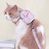 Adjustable Chest Strap For Dogs Cat Snack Bag Collar Portable Pet Outdoor Walking Harness With Leashes Pet Accessories