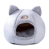 Winter Warm Cat Bed Plush Soft Portable Foldable Cute Cat House Cave Sleeping Bag Cushion Thickened Pet Bed Kittens Products