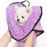 Pet Absorbent Towel Dog Bath Towel Cat Quick-drying Absorb Water Glove Puppy Kitten Soft Towel Pet Cleaning Supplies
