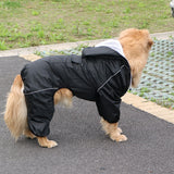 S-4XL New Dog Raincoat Pet Dogs Raincape Clothes For Small Large Dogs Poncho Golden Retriever Rain Coat Waterproof Pet Clothing