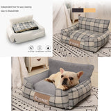 Dog Beds Warm Sleeping Cotton Puppy Bed Washable Detachable Oxford Cloth Kennel Cat Nest Bottom Waterproof Small Cat&amp;Dog Nest