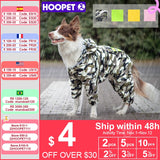 HOOPET Dog Raincoat Jumpsuit Rain Coat for Dogs Pet Cloak Labrador Waterproof Golden Retriever Jacket