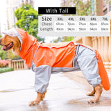 HOOPET Dog Raincoat Jumpsuit Rain Coat for Dogs Pet Cloak Labrador Waterproof Golden Retriever Jacket