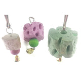 Parrot Mineral Stone Grinding Mouth Molar Hanging Birds Parakeet Chew Cage Toys High Quality
