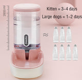 3.8 L Pet Automatic Feeding Bowls Dog Food Feeder Cat Water Feeder Large Capacity Food Water Dispenser Large Capacity Pet Bowls