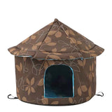 Outdoor Pet Dog House Foldable Bed Soft Winter Camouflage Waterproof Rainproof Cat Kennel House Pet Shelter