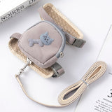 Adjustable Chest Strap For Dogs Cat Snack Bag Collar Portable Pet Outdoor Walking Harness With Leashes Pet Accessories