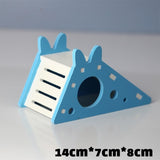 pet Hamster Toys Wooden Rainbow Bridge Seesaw Swing Toys Small Animal Activity Climb Toy DIY Hamster Cage Accessories