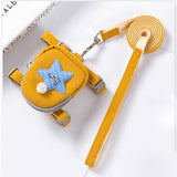 Adjustable Chest Strap For Dogs Cat Snack Bag Collar Portable Pet Outdoor Walking Harness With Leashes Pet Accessories