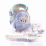 Adjustable Chest Strap For Dogs Cat Snack Bag Collar Portable Pet Outdoor Walking Harness With Leashes Pet Accessories