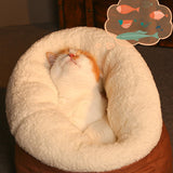 Warm Deep Cat Litter Winter Comfort Bed For Cats Fully Enclosed Cat House Sleeping Cat's House Cats Tunnel Bed Pet Accessories