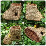 11 Styles Birds Nest Bird Cage Natural Grass Egg Cage Bird House Outdoor Decorative Weaved Hanging Parrot Nest Houses