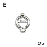 2Pcs Pet Birds Training Leash Rings Clip Parrot Flying Accessory Pigeon Leg Ring Bird Supplies Opening Foot Ring Accessories