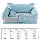 Dog Beds Warm Sleeping Cotton Puppy Bed Washable Detachable Oxford Cloth Kennel Cat Nest Bottom Waterproof Small Cat&amp;Dog Nest