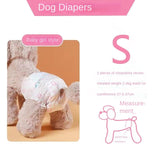 30pcs Dog Diaper Diapers for Female Dog Shorts Panties Dog Diaper Pad Female Sanitary Pants Disposable Doggie Physiological Pant