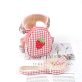 Adjustable Chest Strap For Dogs Cat Snack Bag Collar Portable Pet Outdoor Walking Harness With Leashes Pet Accessories