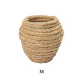 Outdoor Straw Woven Birdhouse Parrot Bird Cage Pet Nest Straw Woven Pet Nest Bird Supplies Bird Cages