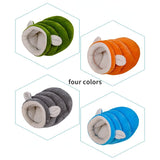 Closed cat litter warm pet cat sleeping bag kitten puppy thickening house winter small dog semi-closed bed pet supplies