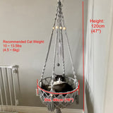 Big 40x120cm Cat Hammock Window Macrame Cute Pet Cat Beds Cat House Tent Kitten Cat Accessories with Cat Toys Collars Balls