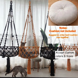 Big 40x120cm Cat Hammock Window Macrame Cute Pet Cat Beds Cat House Tent Kitten Cat Accessories with Cat Toys Collars Balls