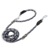 2.6M Hands Free Dog Slip Leash for Running Multifunctional Dog Training Leads Nylon Double Leash for Puppy Small &amp; Large Dogs