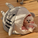 CAWAYI KENNEL Enclosed Warm Cat Bed for Portable Pet Beds Sweet Kittens Basket Cushion Cat Pillow Mat Tent Puppy Nest Cats House