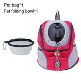 Pet Dog Carrier Bag Carrier For Dogs Backpack Out Double Shoulder Portable Travel Backpack Outdoor Dog Carrier Bag Travel Set