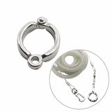 2Pcs Pet Birds Training Leash Rings Clip Parrot Flying Accessory Pigeon Leg Ring Bird Supplies Opening Foot Ring Accessories