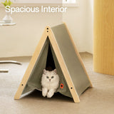 Mewoofun Pet Teepee Cat Sturdy Hammock Bed House Portable Folding Tent Easy Assemble Fit for Dog Puppy Cat Indoor Outdoor