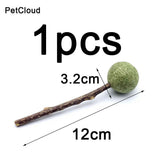 Natural Safety Pet Catnip Toys For Cat Mint Ball Healthy Matatabi Cleaning Teeth Stick Molar Cat Nip Lollipop Catmint Supplies