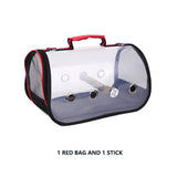 Portable Clear Bird Parrot Transport Cage Breathable Bird Carrier Travel Bag Small Pet Rabbit Guinea Pig Chinchilla Outdoor Bag