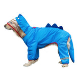 Dog Raincoat  Waterproof Dogface Large Dog Rain Coat Jacket Reflective Adjustable Pet Dog Raincoat with Hood Pet Supplies