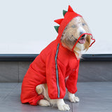 Fashion 3D Dinosaur Frog Style Raincoats Pet Dog Waterproof Clothes for Small Medium Big Dogs Rain Coat Pug Teddy Corgi Jacket