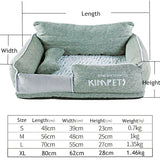 Dog Beds Warm Sleeping Cotton Puppy Bed Washable Detachable Oxford Cloth Kennel Cat Nest Bottom Waterproof Small Cat&amp;Dog Nest