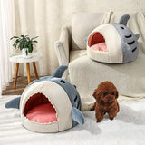 CAWAYI KENNEL Enclosed Warm Cat Bed for Portable Pet Beds Sweet Kittens Basket Cushion Cat Pillow Mat Tent Puppy Nest Cats House